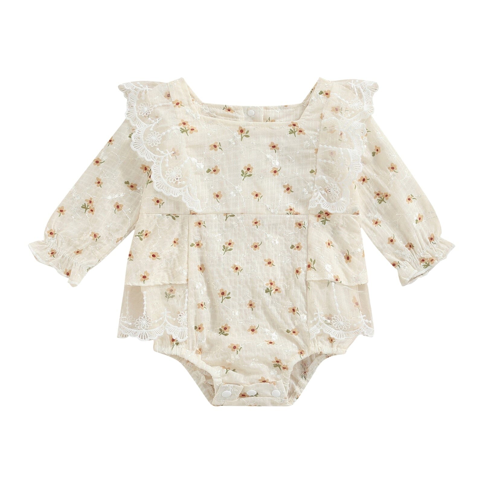 Body infantil Feminino Florzinha e Rendinha body Loja Click Certo 