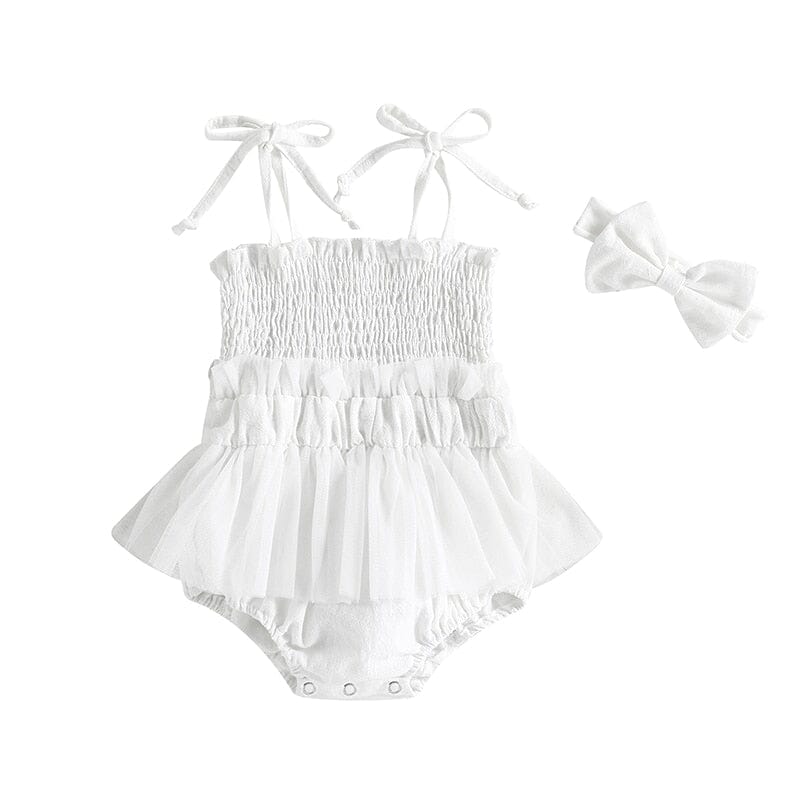 Body Infantil Feminino Lastex Sainha+ Faixa Loja Click Certo White 6M 