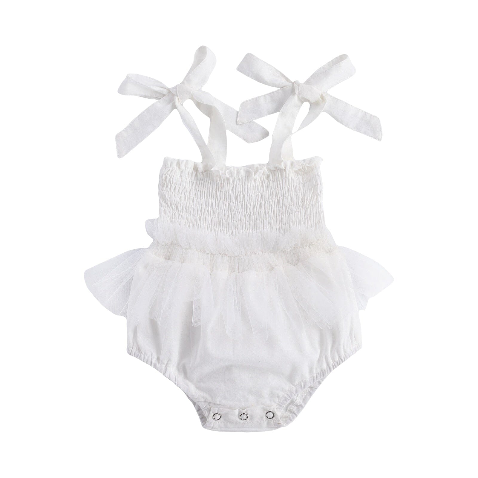 Body Infantil Feminino Latex Tule Loja Click Certo Branoc 0-3 Meses 