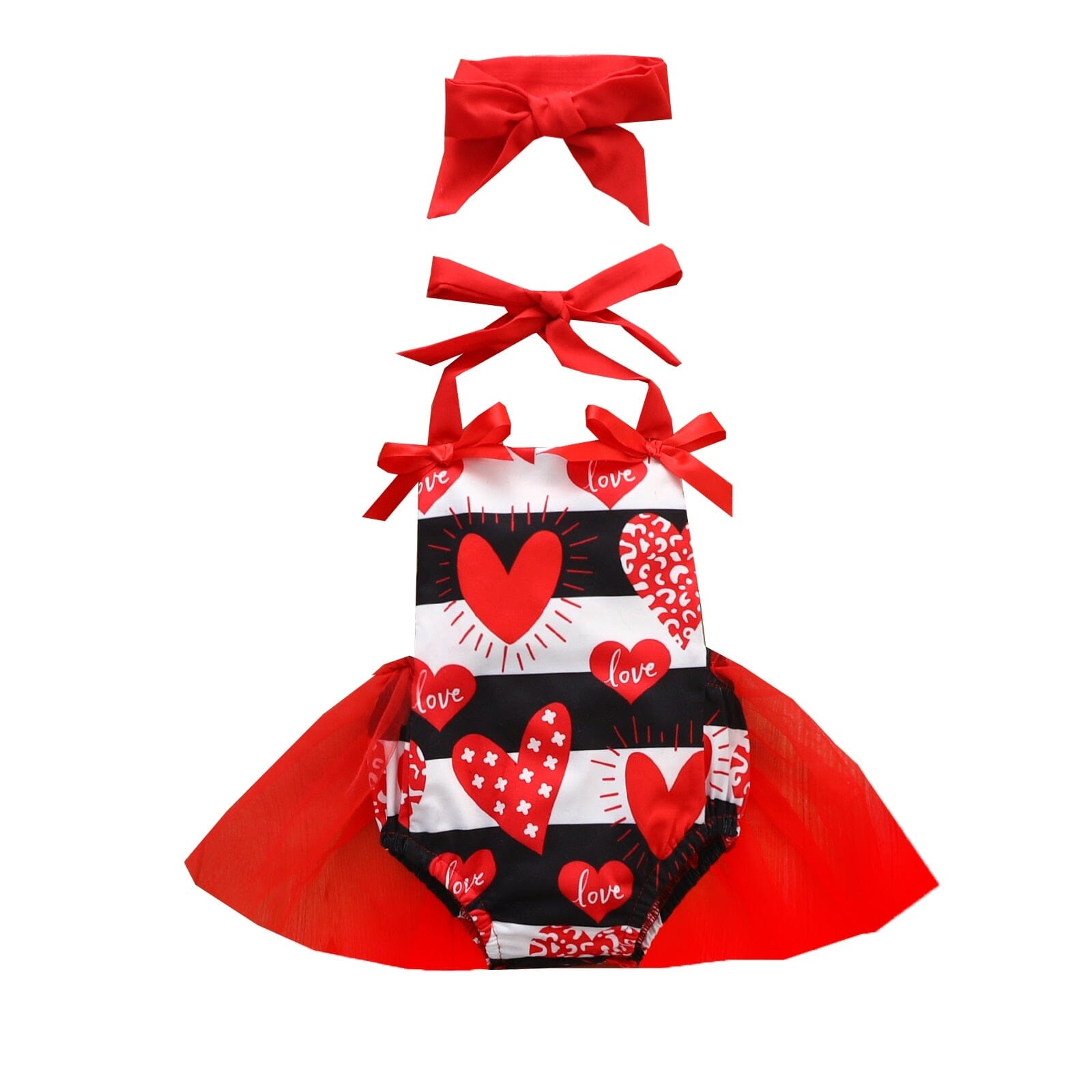 Body Infantil Feminino Love + Faixa Loja Click Certo 0-3 Meses 