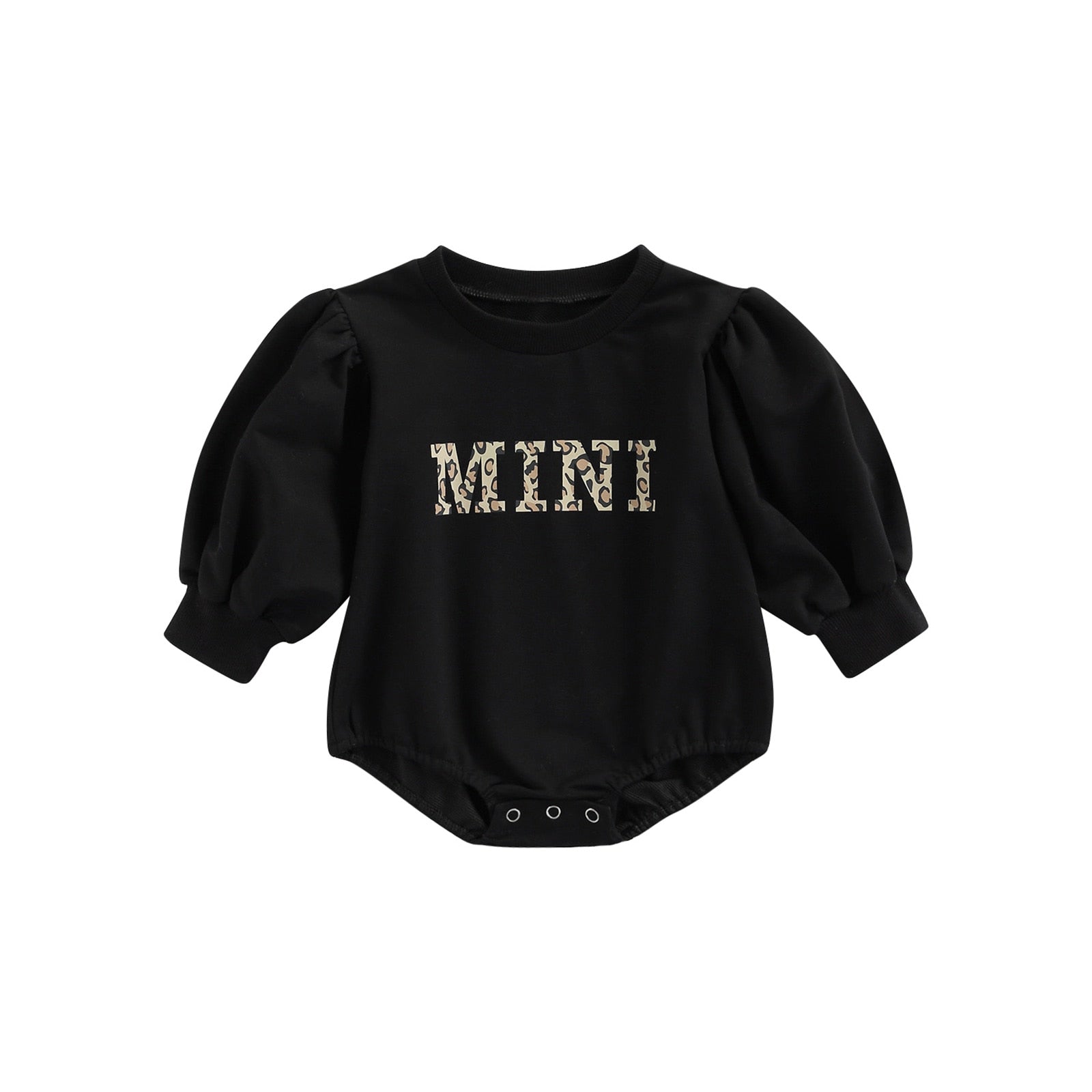 Body Infantil Feminino Mini Body Loja Click Certo Preto 0-6 meses 38cm 