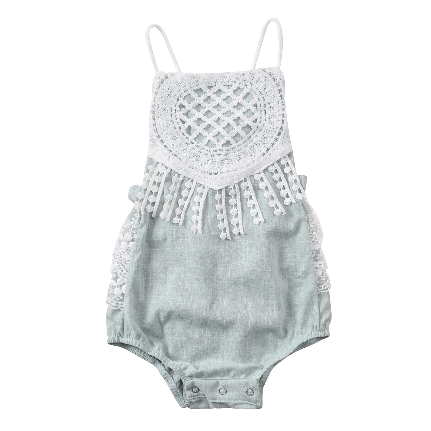 Body Infantil Feminino Renda Loja Click Certo Azul 0-3 Meses 