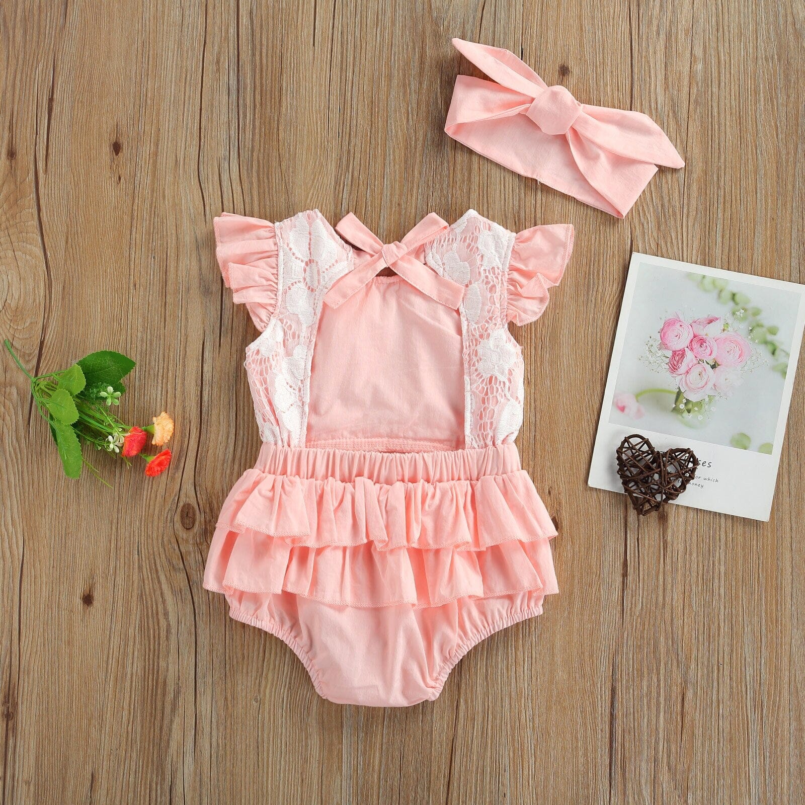 Body Infantil Feminino Rosa e Branco + Faixa Loja Click Certo 