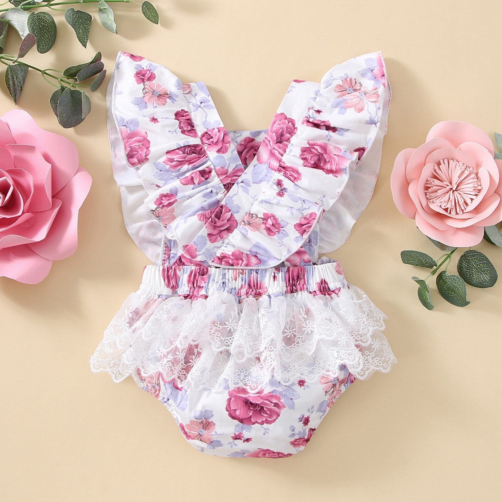 Body Infantil Feminino Rosas Loja Click Certo 