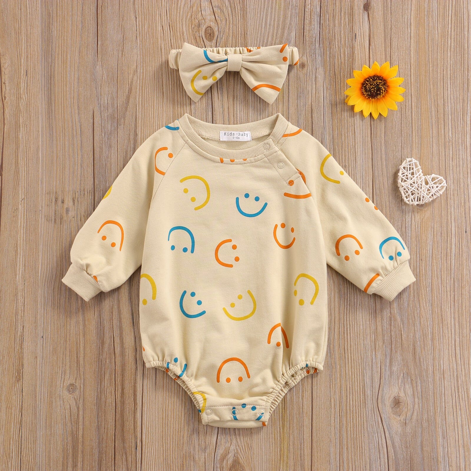 Body Infantil Feminino Smile + Faixa Loja Click Certo 0-6 Meses 