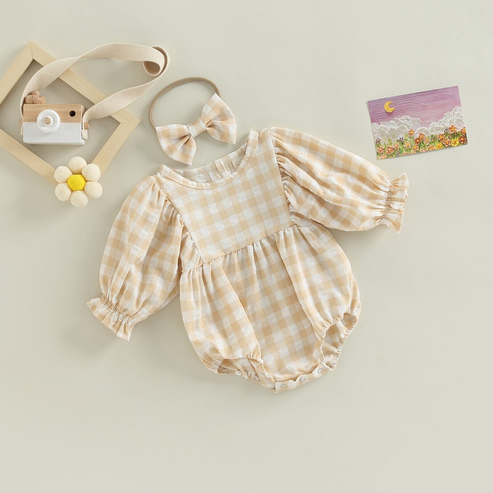 Body Infantil Feminino Xadrez + Faixa 0 Loja Click Certo 