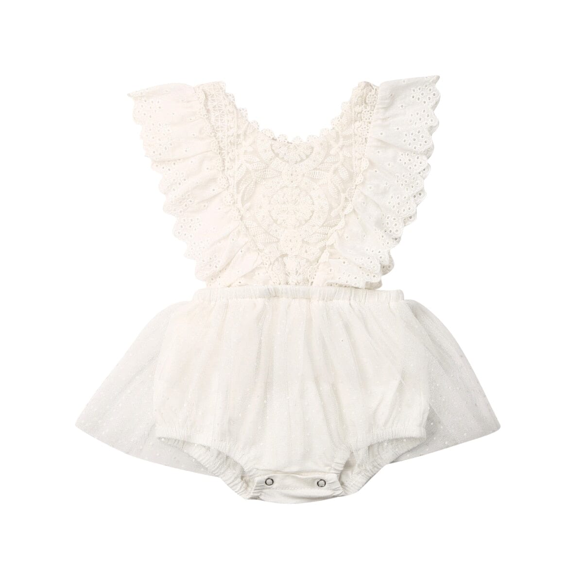 Body Infantil Floral Rendado Loja Click Certo Modelo 1 0-6 Meses 