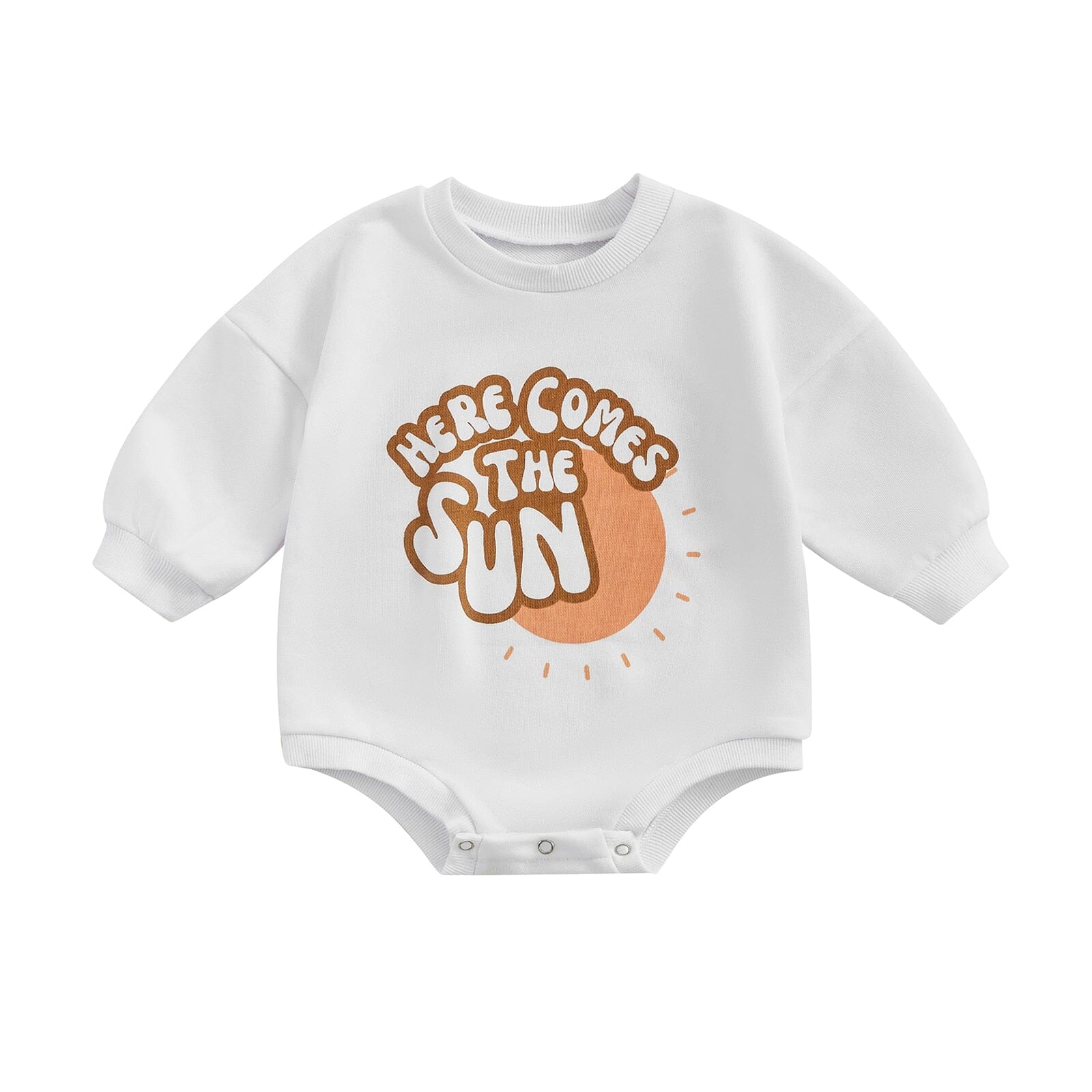 Body Infantil Frases Loja Click Certo "Ai vem o sol" 0-6 Meses 