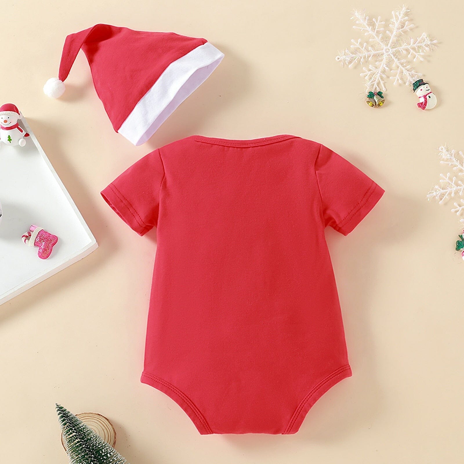 Body Infantil "Meu Primeiro Natal" + Gorro 0 Loja Click Certo 