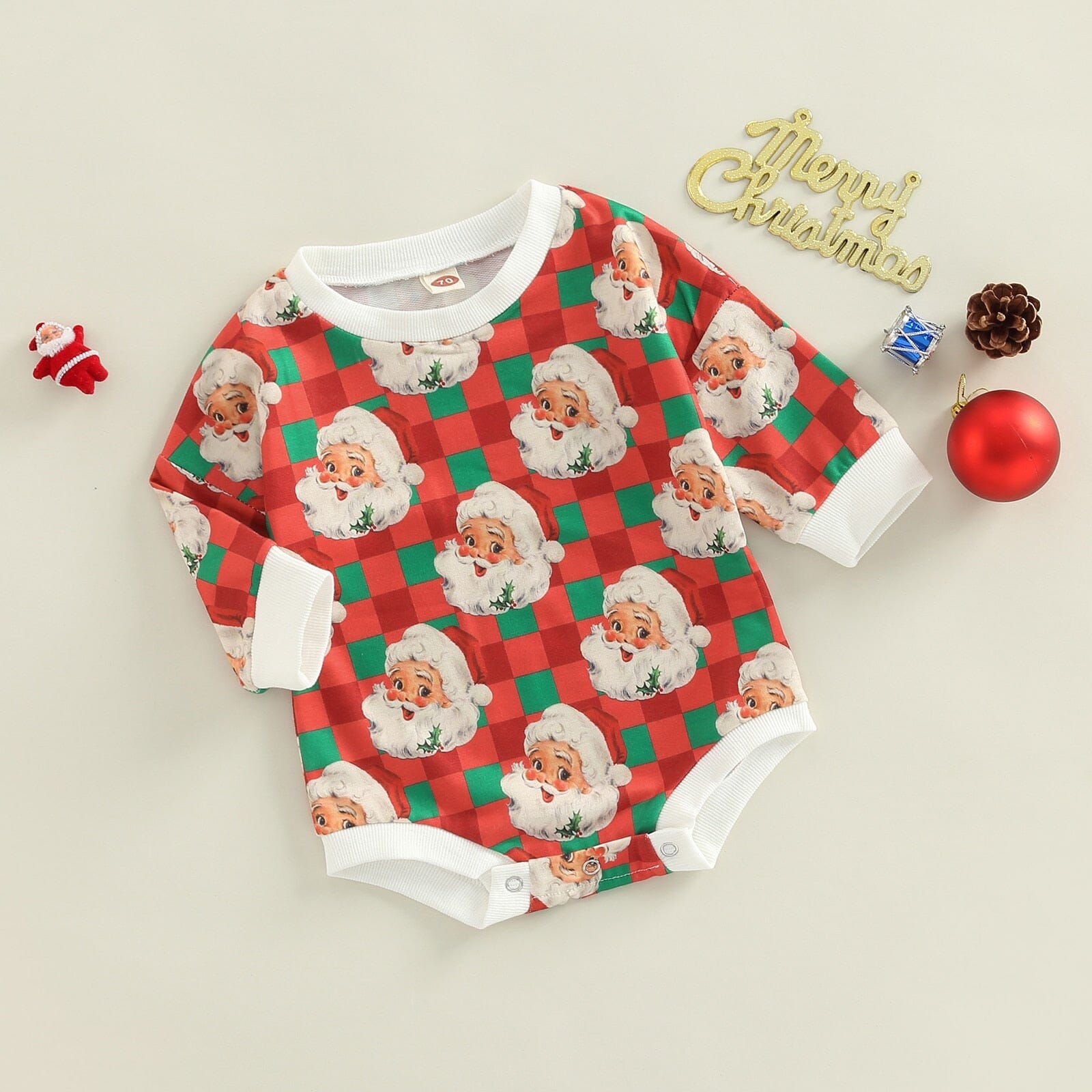 Body Infantil Papai Noel Feliz 0 Loja Click Certo Vermelho 0-6 Meses 