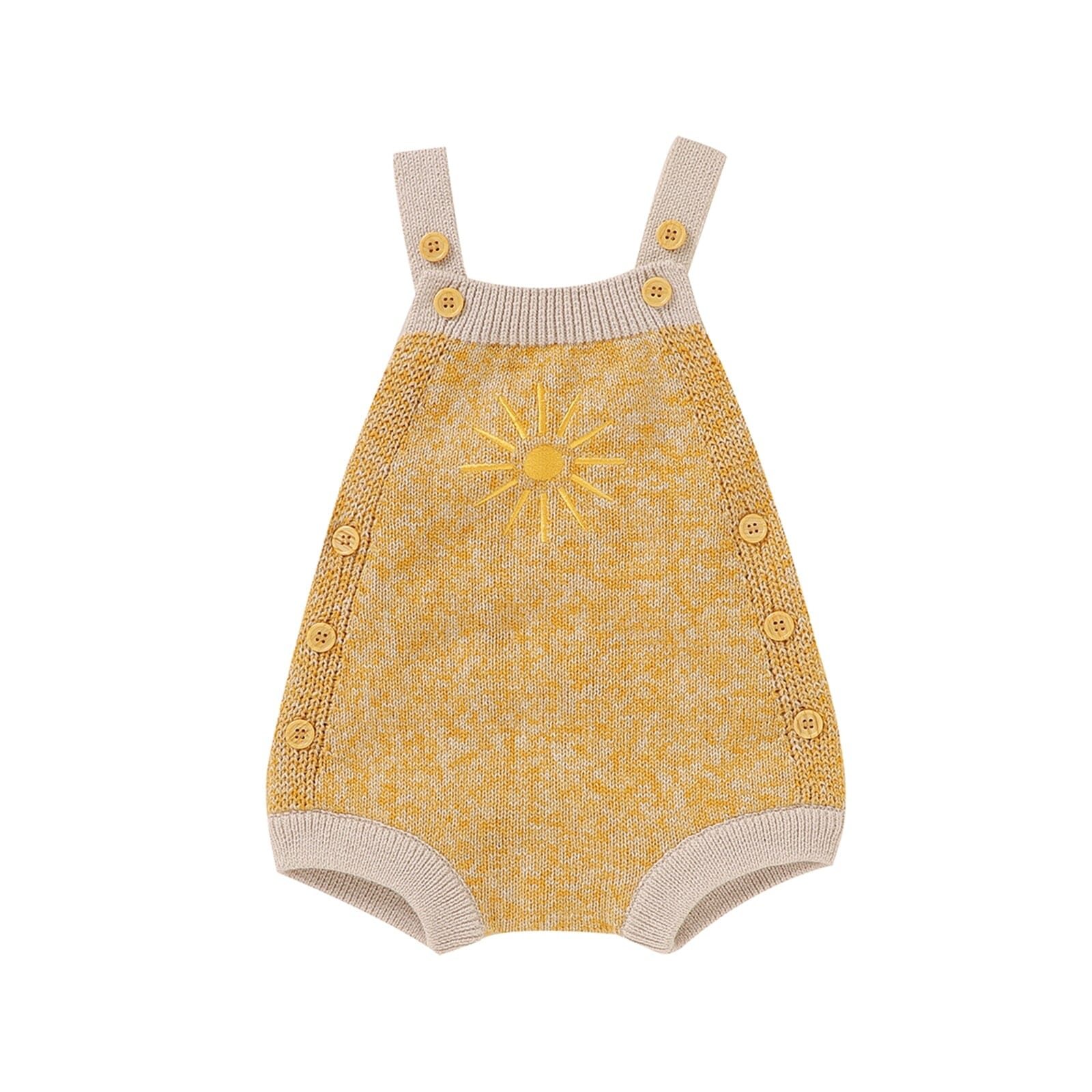 Body Infantil Sol Loja Click Certo Amarelo 0-3 Meses 