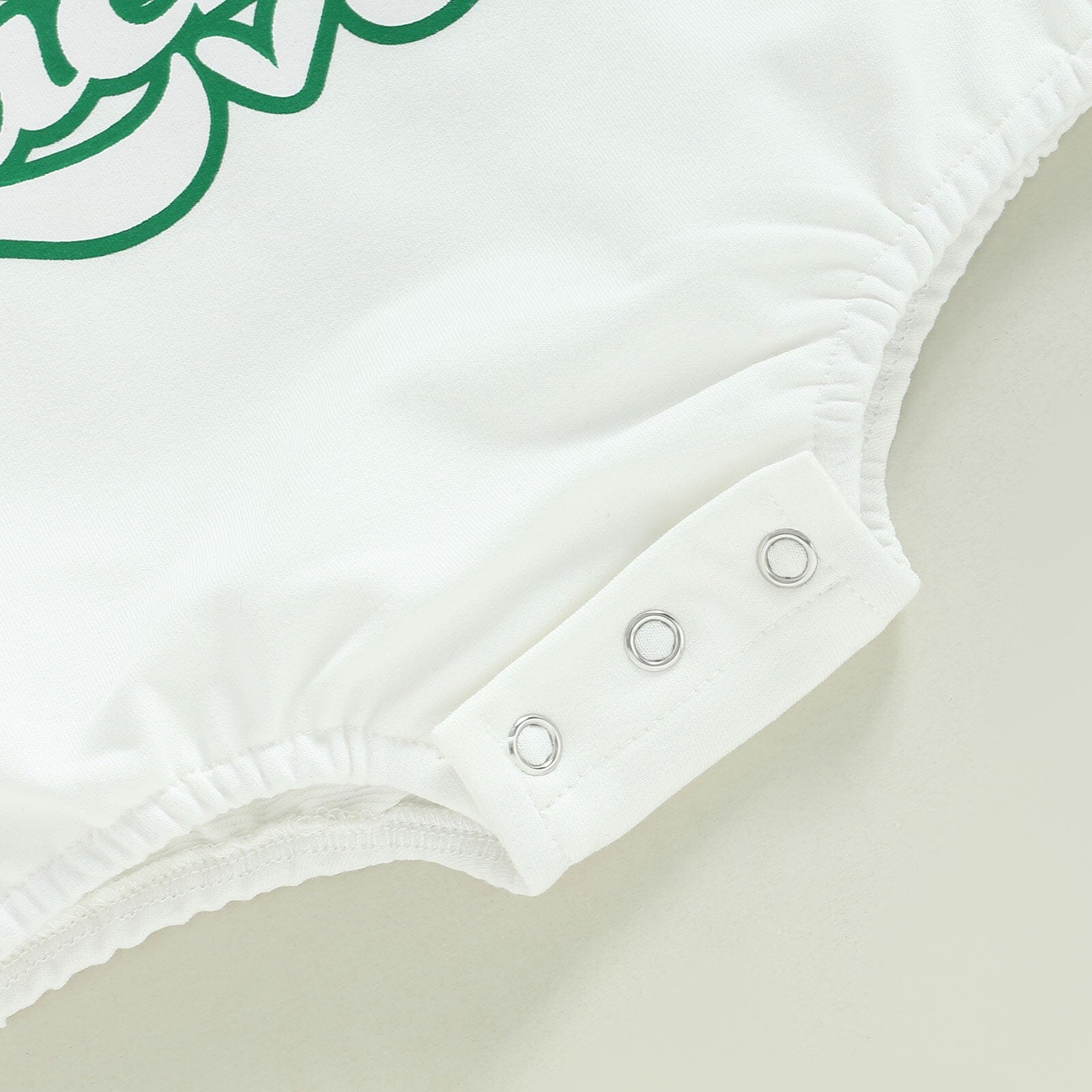 Body Infantil Verde e Branco Loja Click Certo 