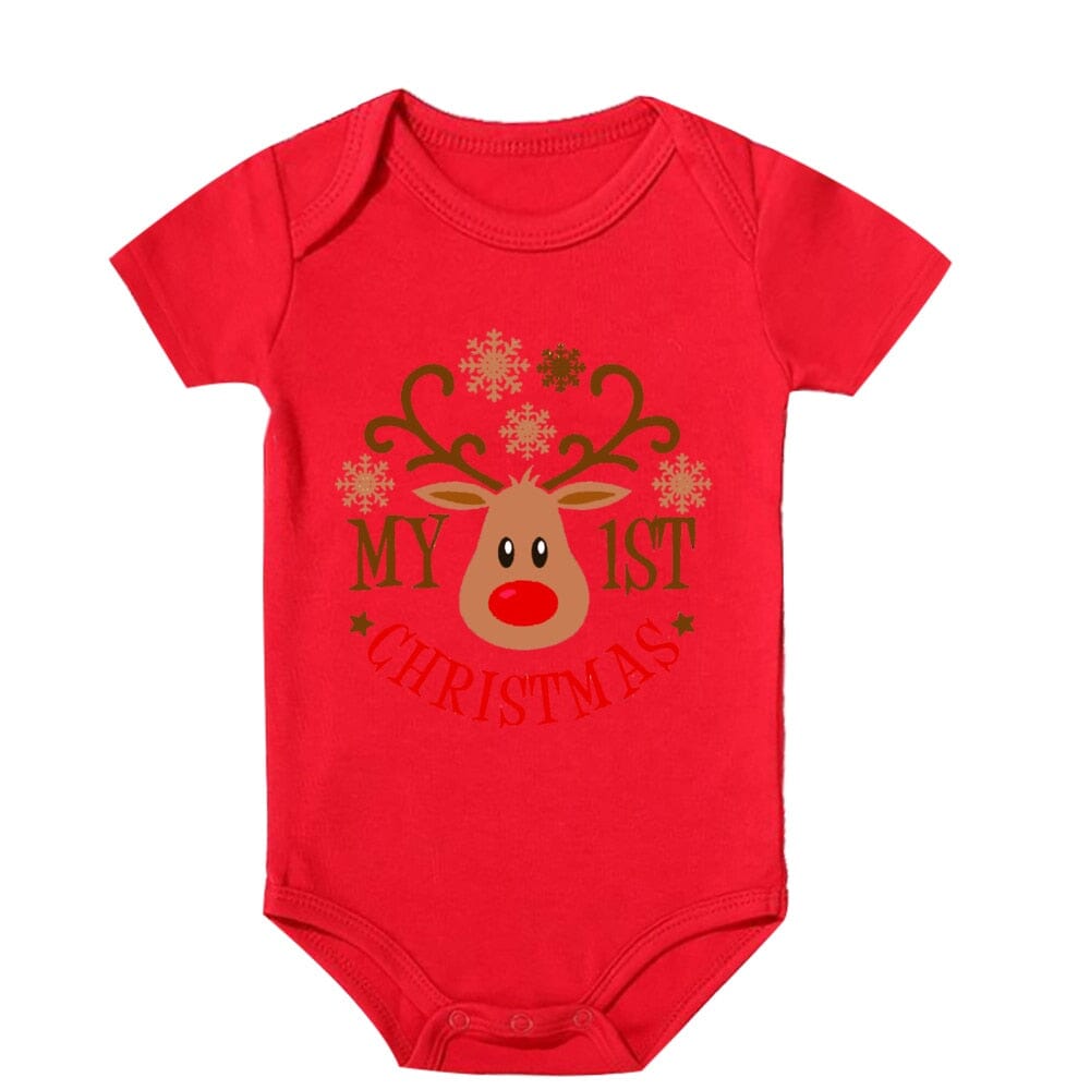 Body Infantil Vermelho 0 Loja Click Certo Modelo 7 9-12 Meses 