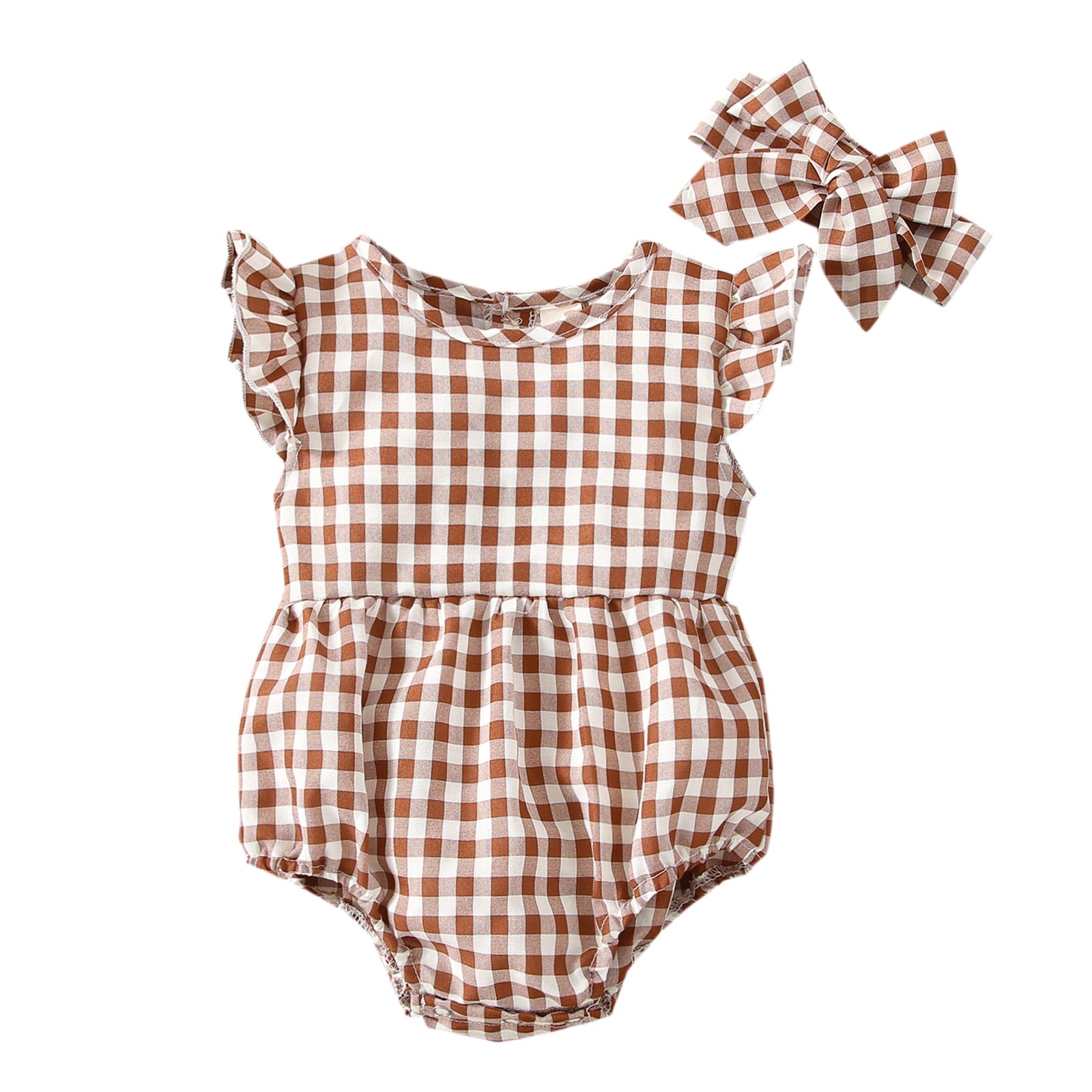 Body Infantil Xadrez com Laço body Loja Click Certo 