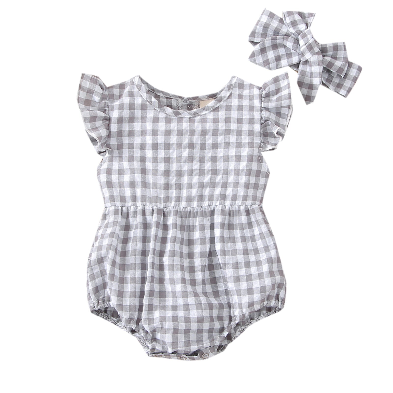 Body Infantil Xadrez com Laço body Loja Click Certo 