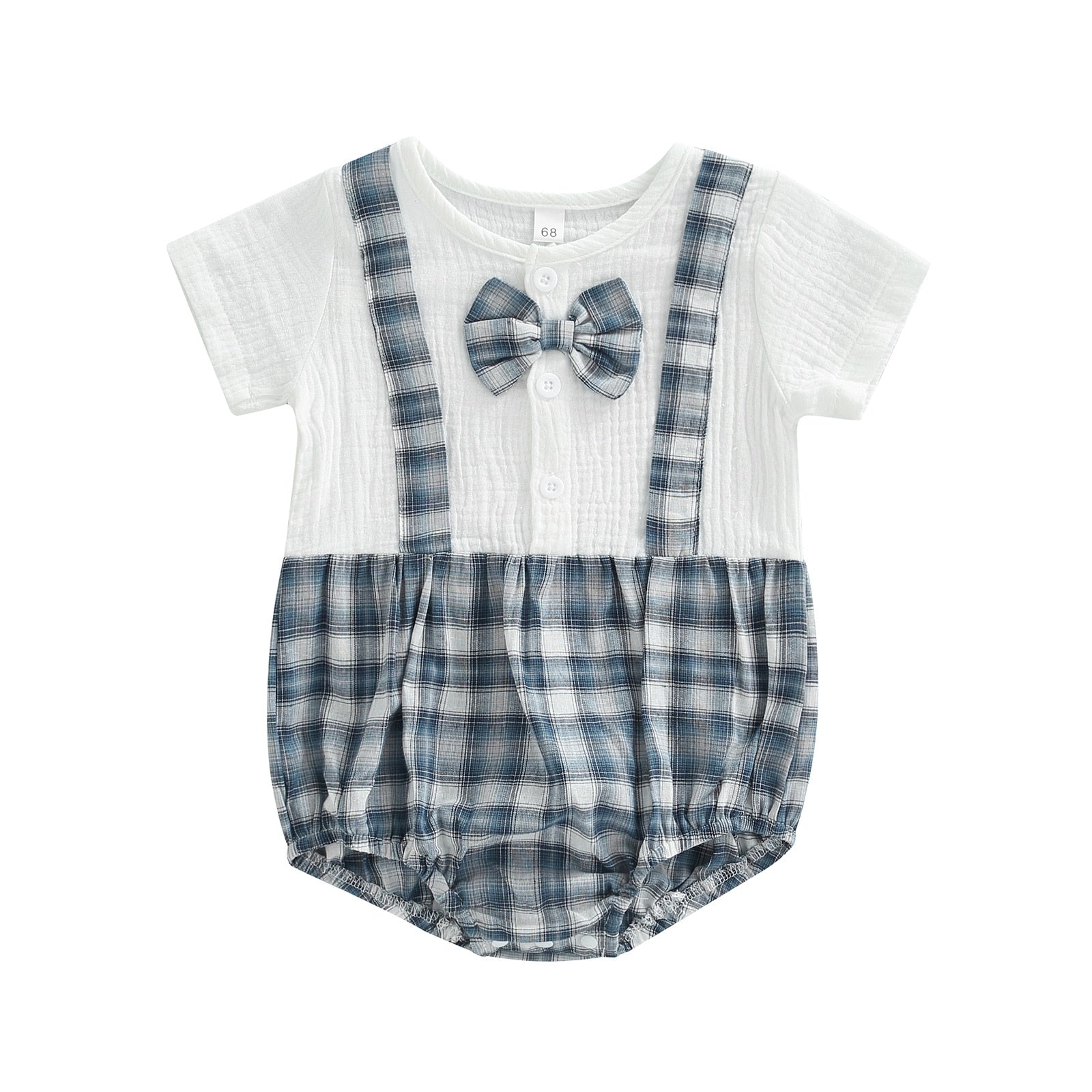 Body Infantil Xadrez Gravatinha body Loja Click Certo 