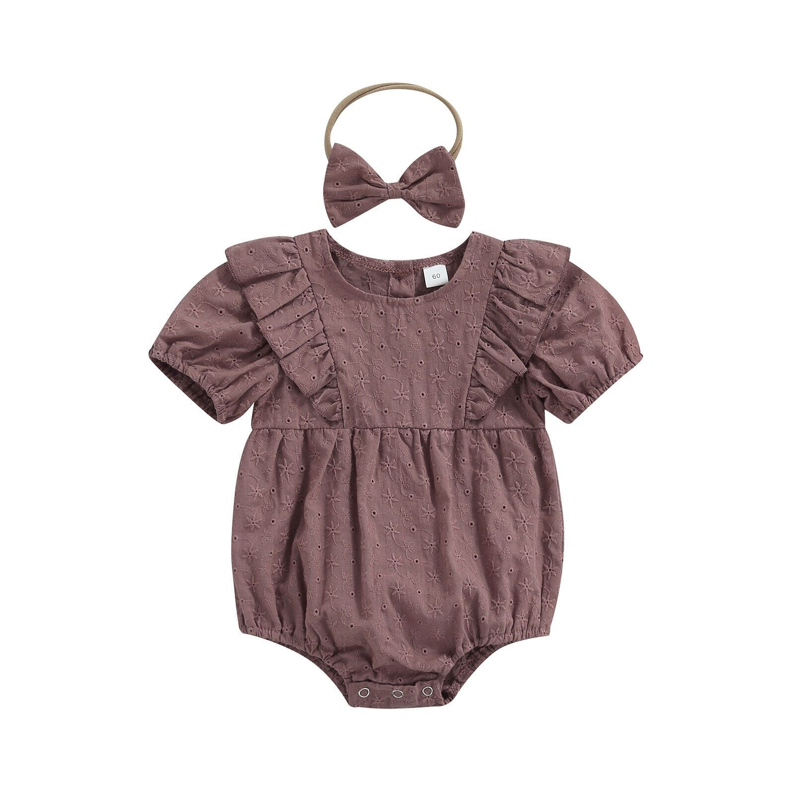 Body Lese + Tiara body Loja Click Certo Roxo 0-3 Meses 