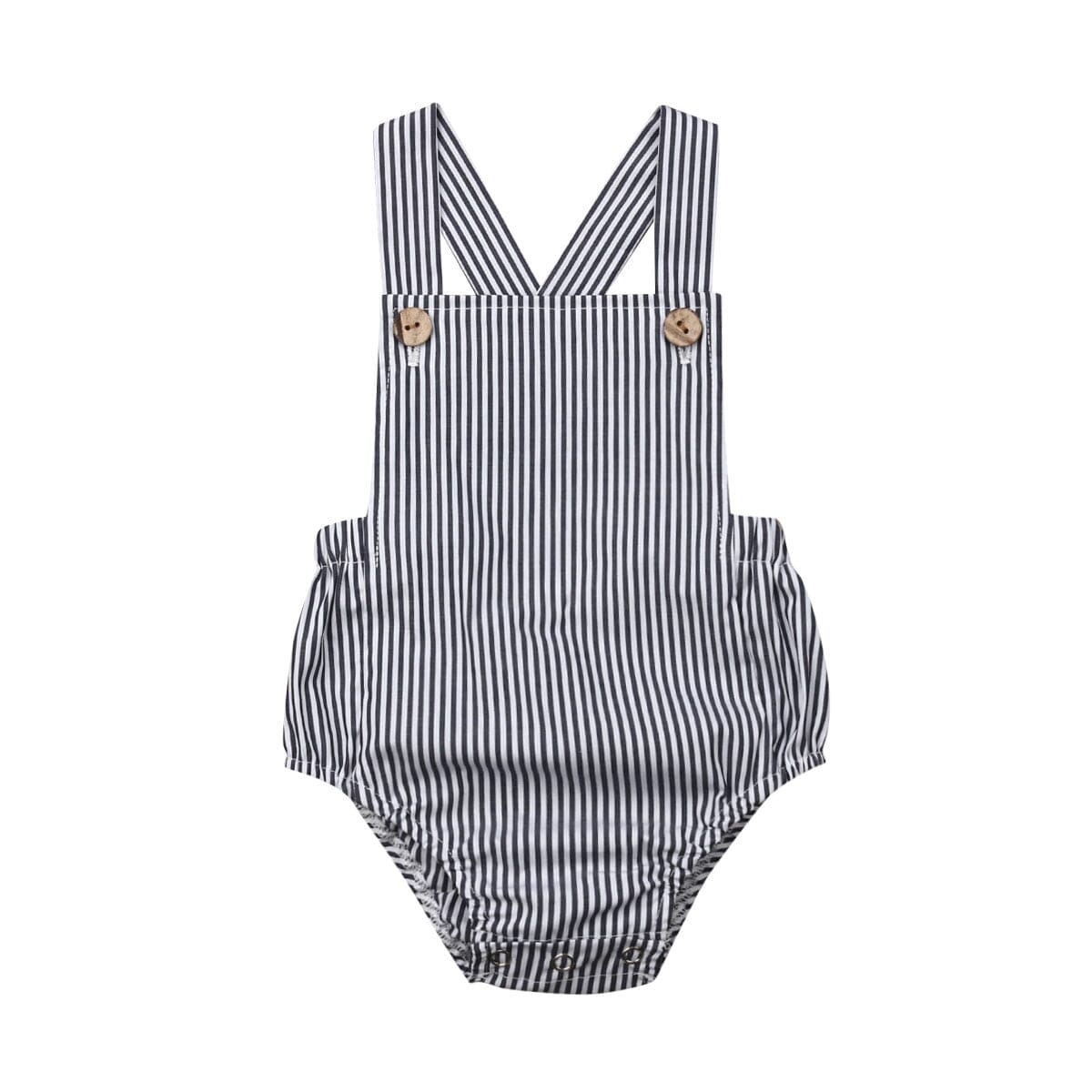 Body Romper Botões Loja Click Certo Listras 0-3 meses 