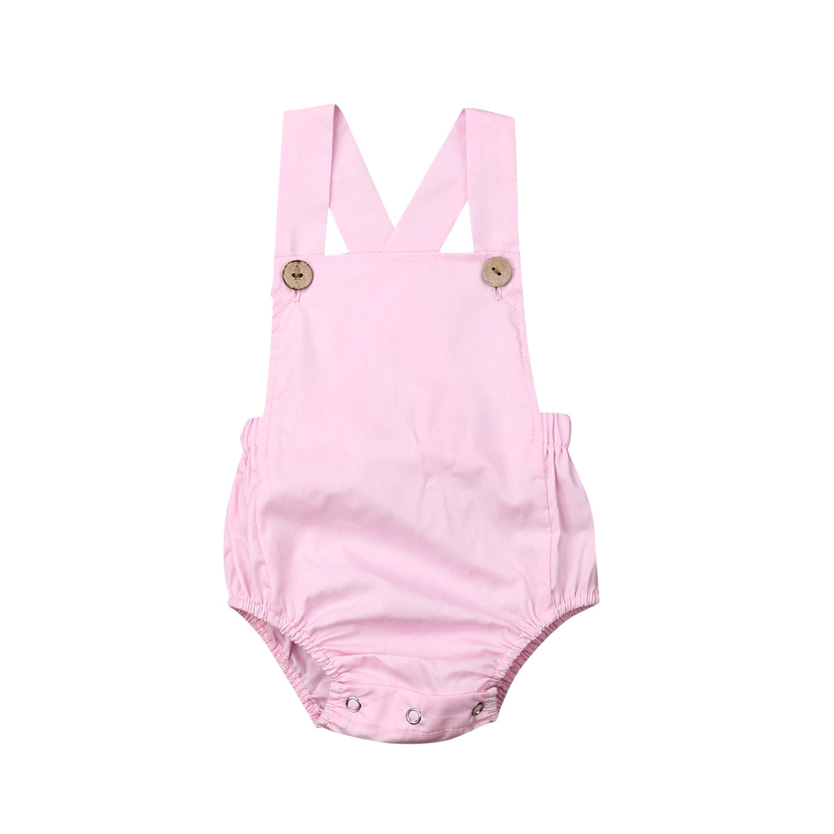 Body Romper Botões Loja Click Certo Rosa 0-3 meses 