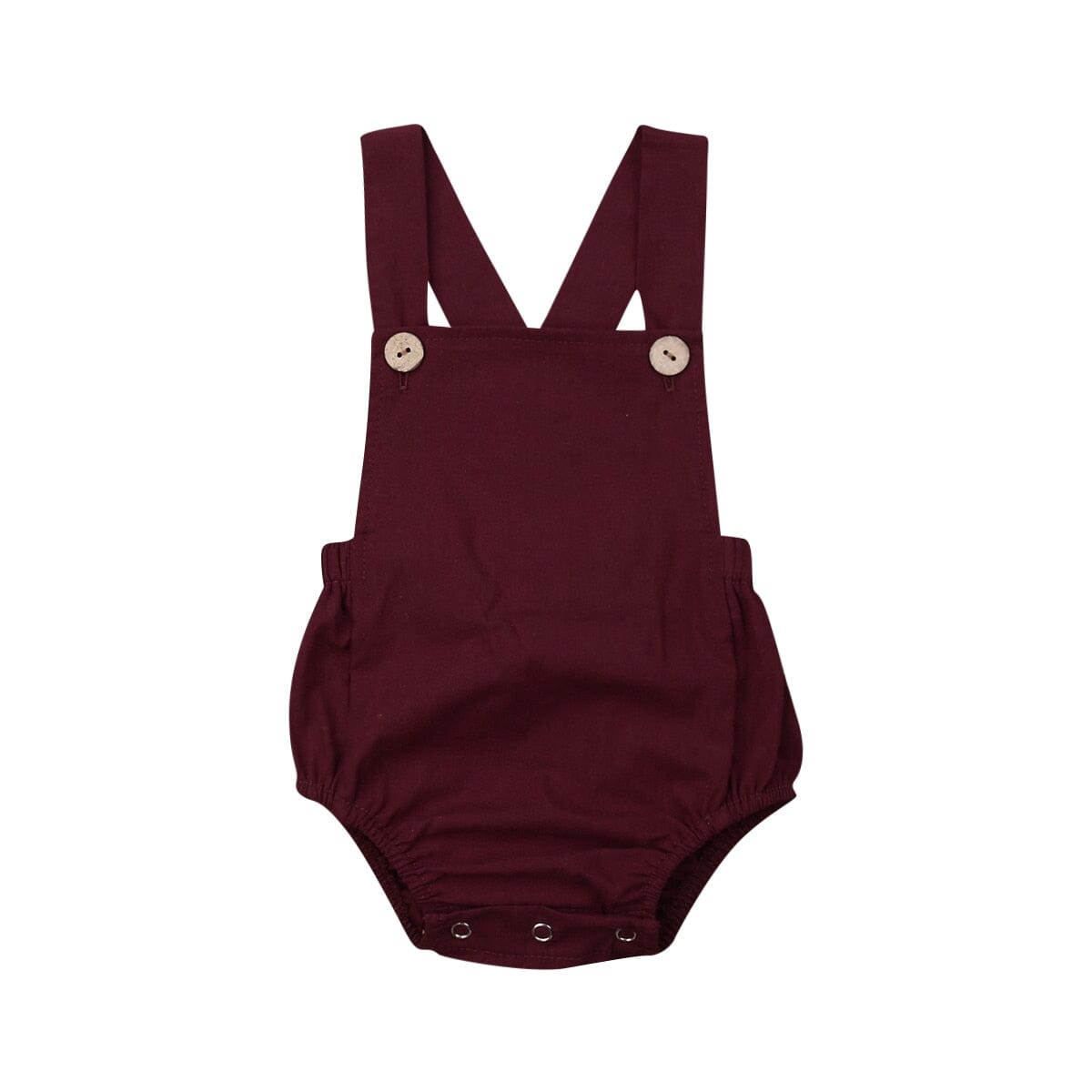 Body Romper Botões Loja Click Certo Vermelho 0-3 meses 