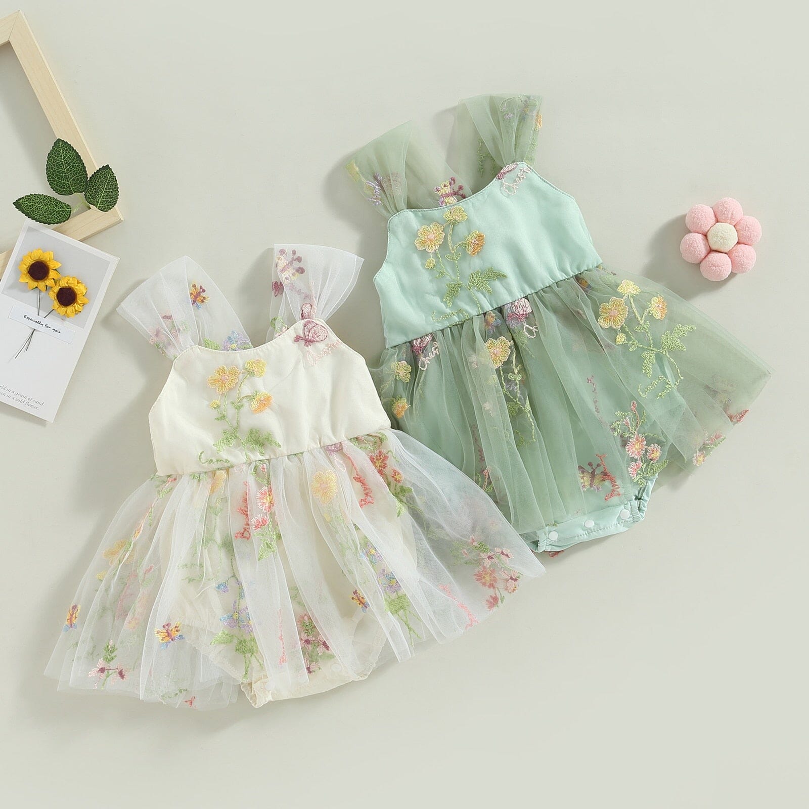 Body Vestido Infantil Bordado Flores Loja Click Certo 