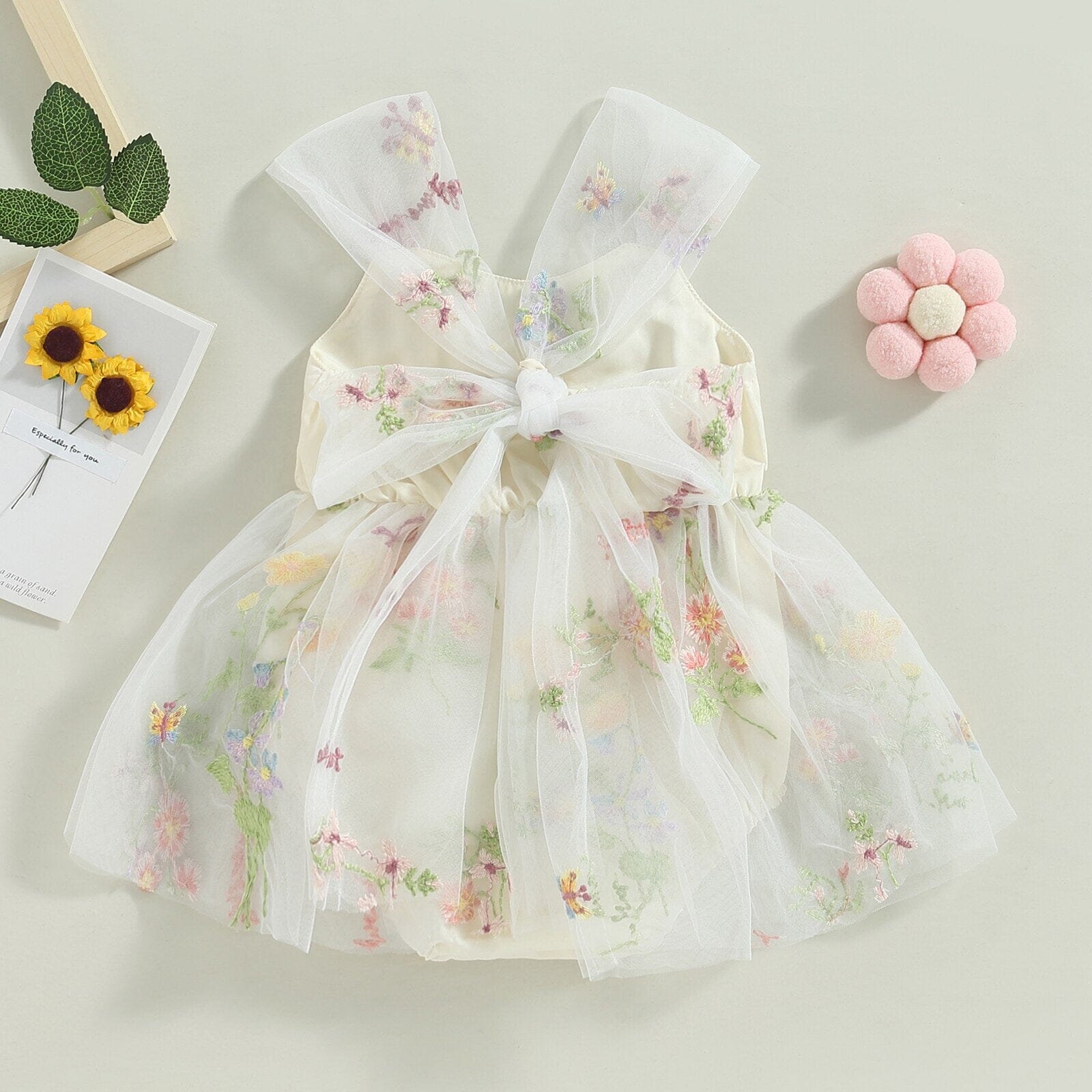 Body Vestido Infantil Bordado Flores Loja Click Certo 