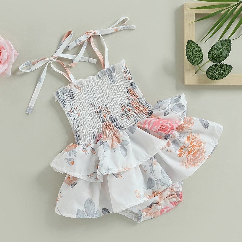 Body Vestido Infantil Feminino Rosas Loja Click Certo 