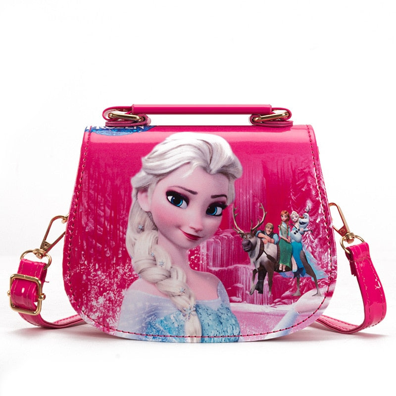 Bolsa de Ombro Princesas da Disney Loja Click Certo Elsa Rosa Choque 