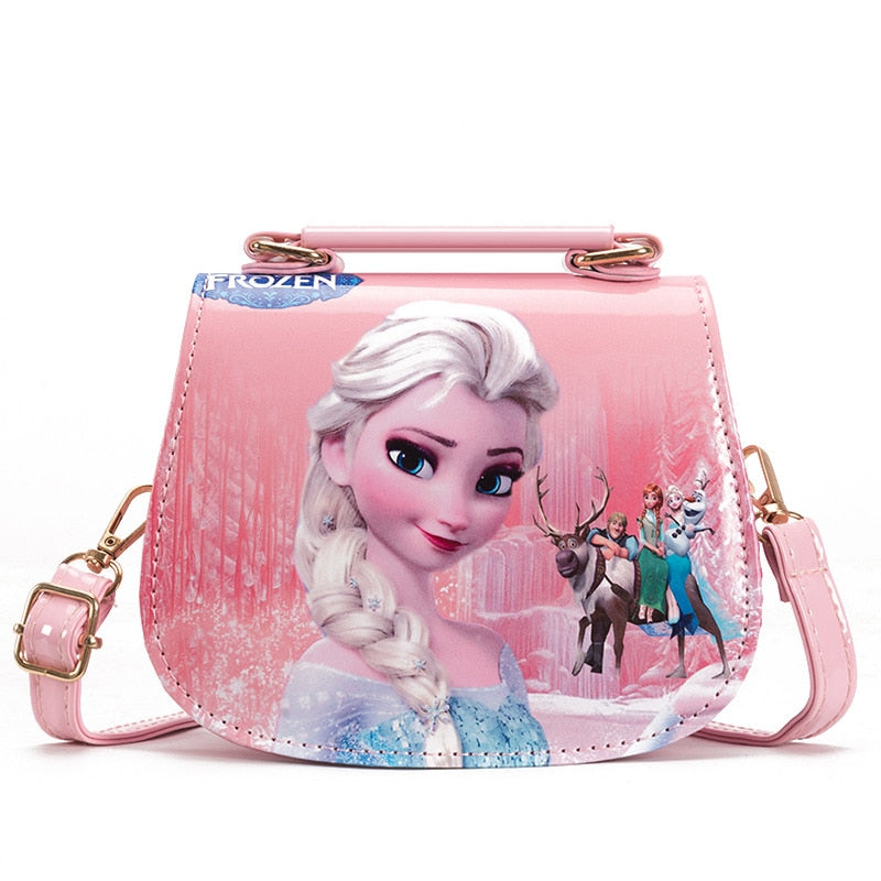 Bolsa de Ombro Princesas da Disney Loja Click Certo Elsa Rosa Claro 