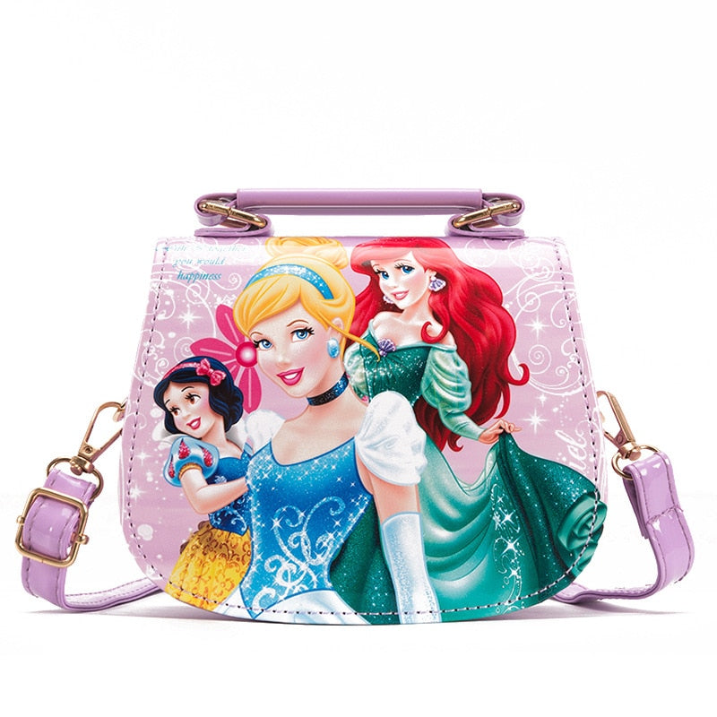 Bolsa de Ombro Princesas da Disney Loja Click Certo Princesas Lilás 
