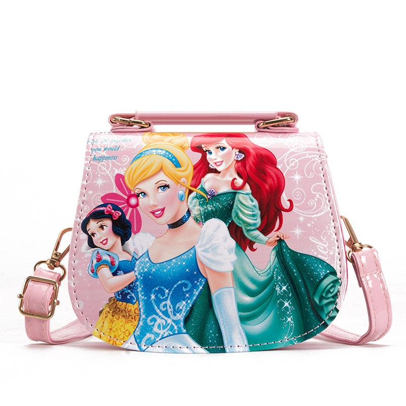 Bolsa de Ombro Princesas da Disney Loja Click Certo Princesas Rosa Claro 