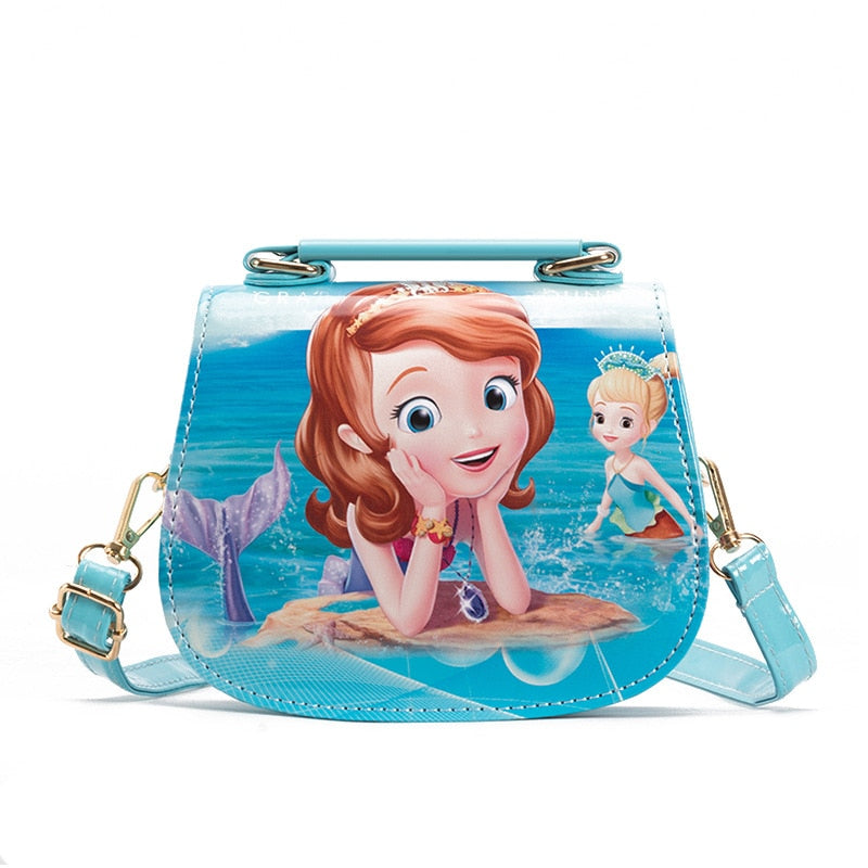 Bolsa de Ombro Princesas da Disney Loja Click Certo Sofia Azul 
