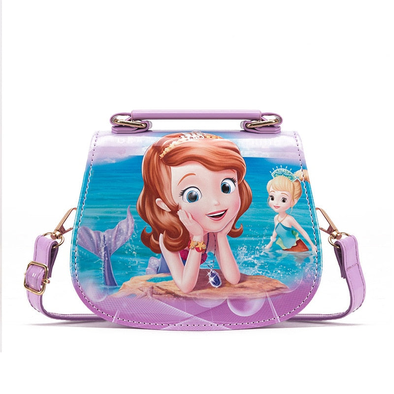 Bolsa de Ombro Princesas da Disney Loja Click Certo Sofia Lilás 