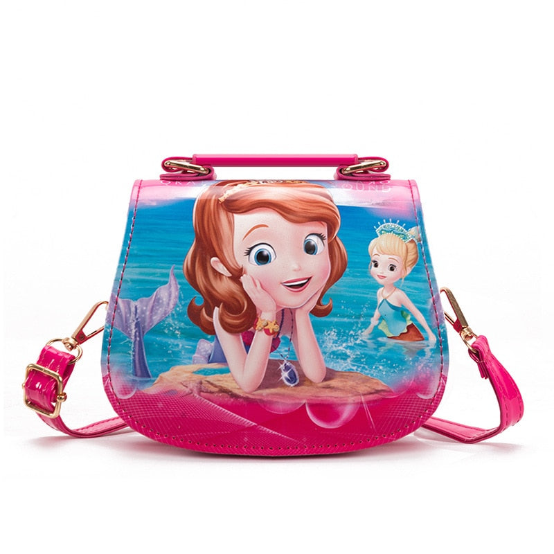 Bolsa de Ombro Princesas da Disney Loja Click Certo Sofia Rosa Choque 