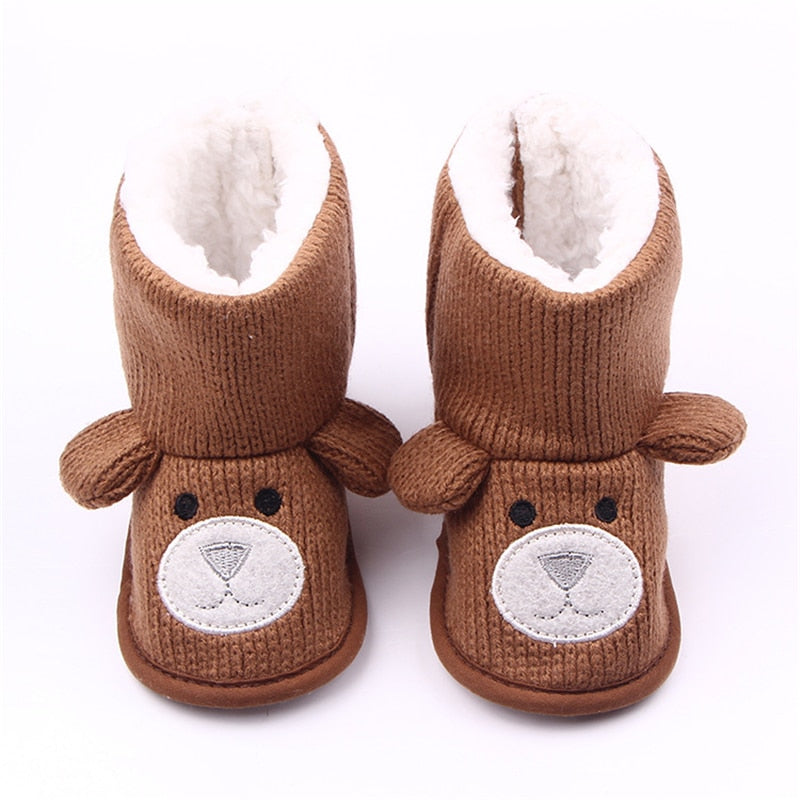 Bota de Urso Bota Loja Click Certo Marrom 0-6 Meses 11cm 