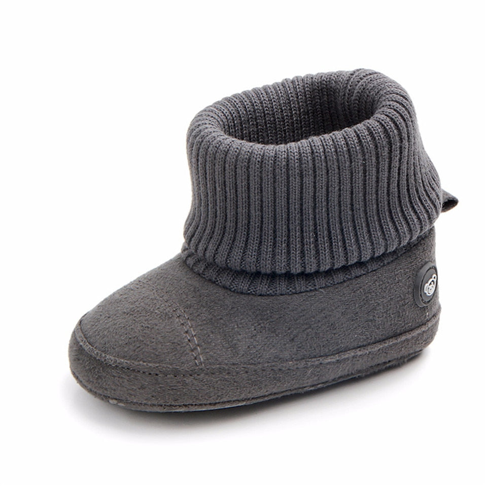 Bota Inverno Loja Click Certo Cinza 0-6 Meses 11cm 