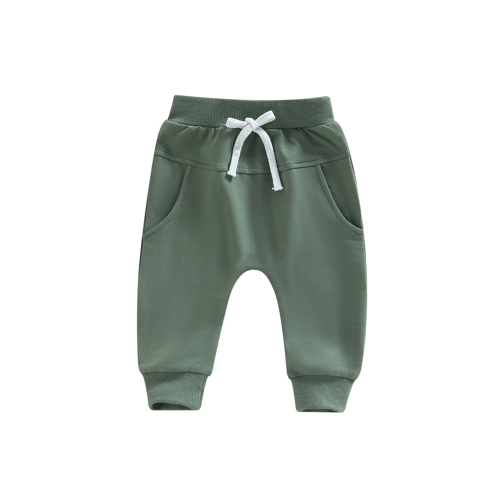 Calça Infantil Cadarço Loja Click Certo Verde 0-6 Meses 