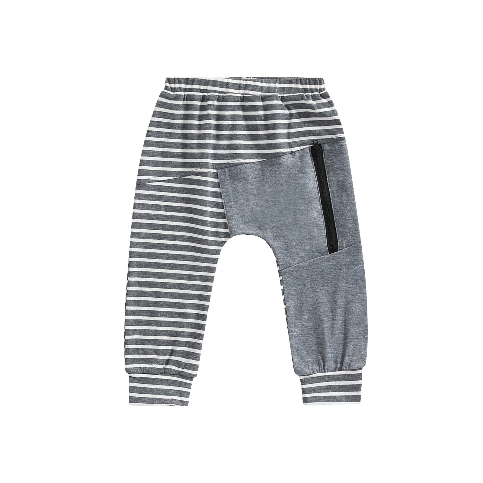 Calça Infantil Zíper Lateral Loja Click Certo Cinza 1-2 Anos 