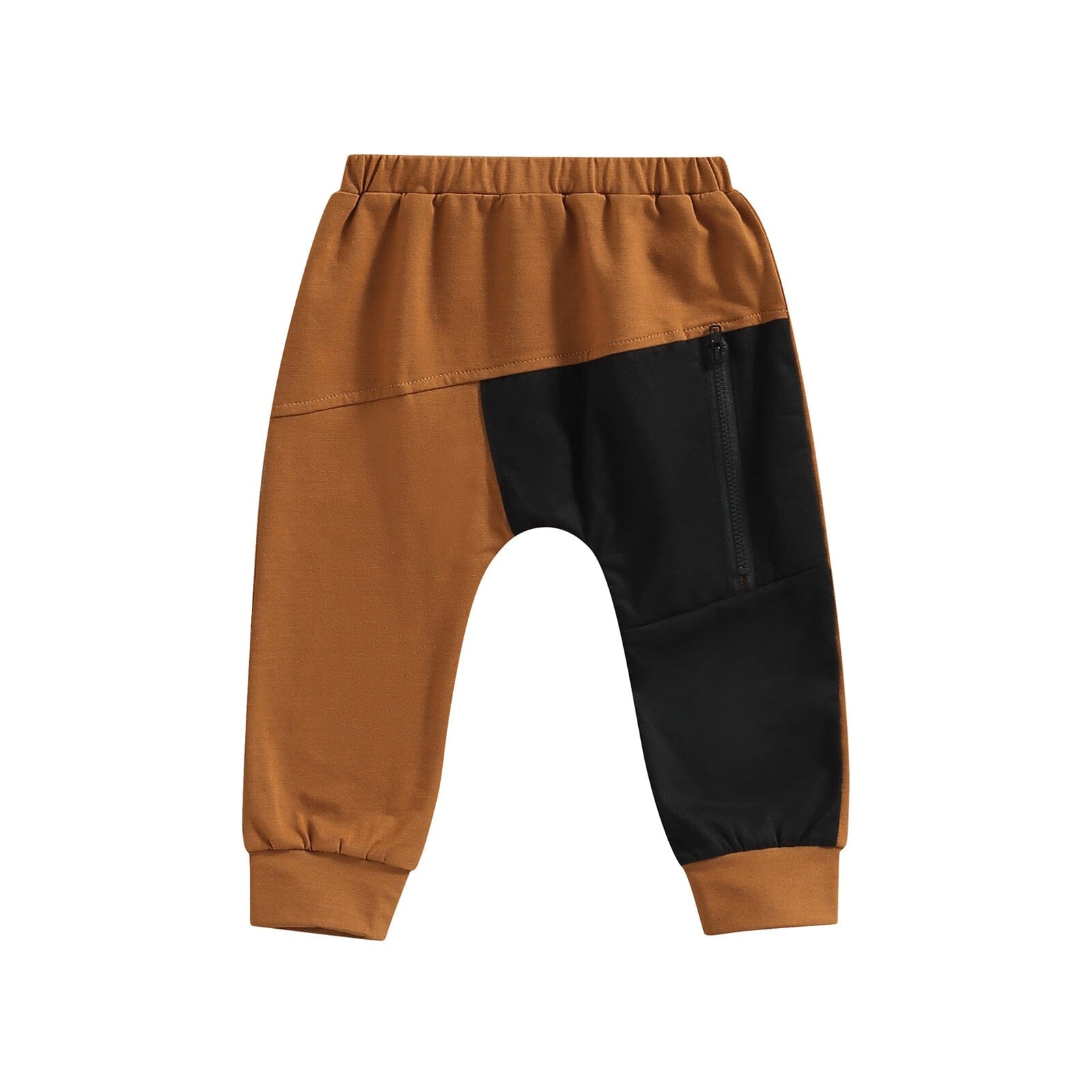 Calça Infantil Zíper Lateral Loja Click Certo Marrom 1-2 Anos 