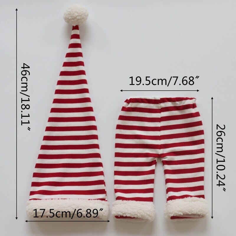 Calça Newborn Natal + Gorro 0 Loja Click Certo 