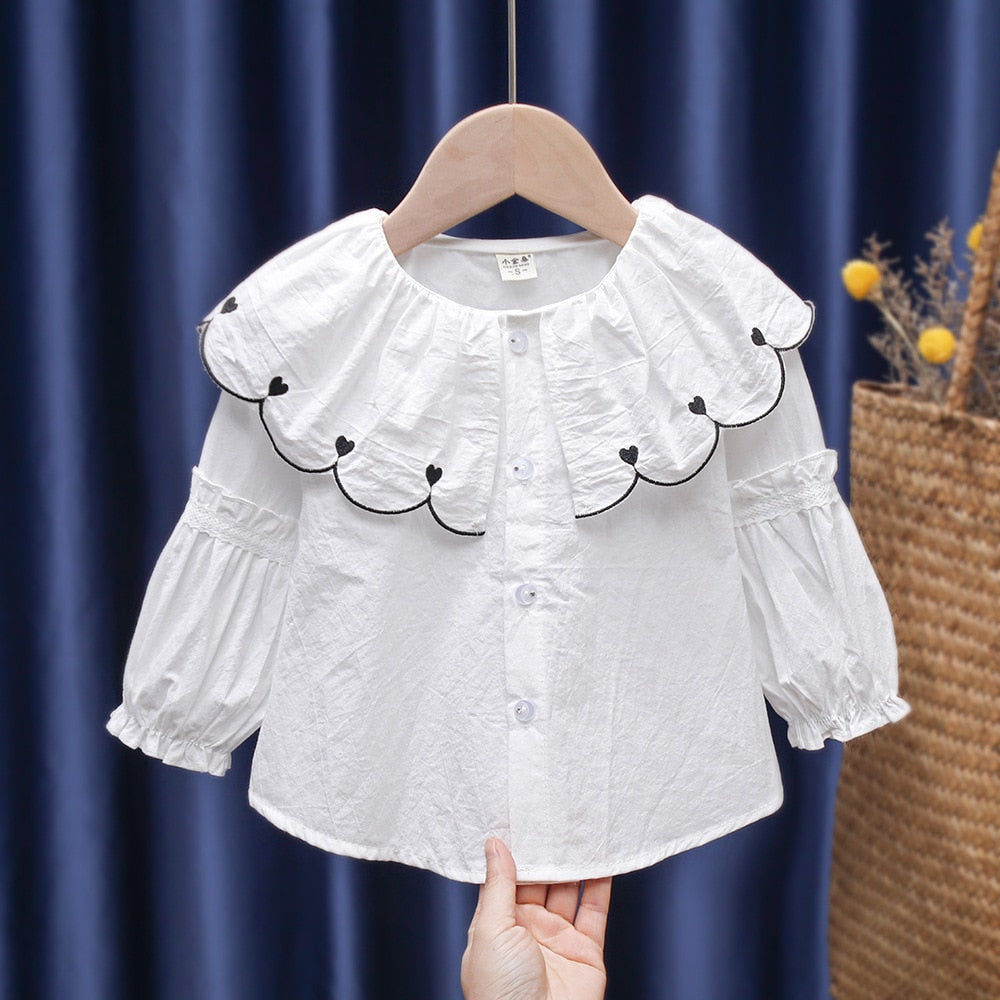 Camisa Infantil Feminina Detalhes camisa Loja Click Certo Modelo 4 6-12 Meses 