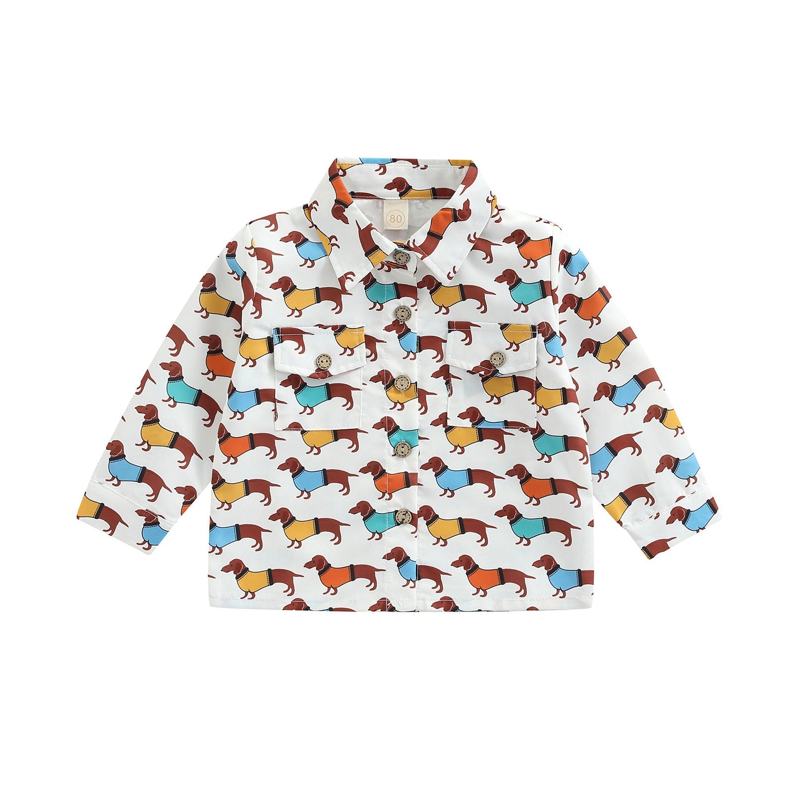 Camisa Infantil Masculina Estampas camisa Loja Click Certo Dogs 12-18 Meses 