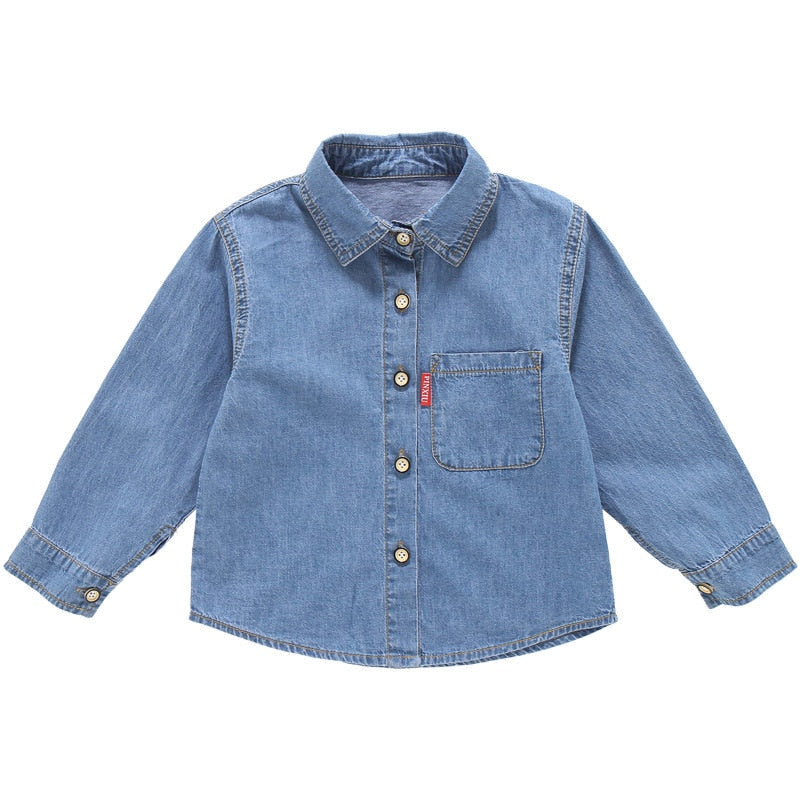 Camisa Infantil Masculina Jeans camisa Loja Click Certo 