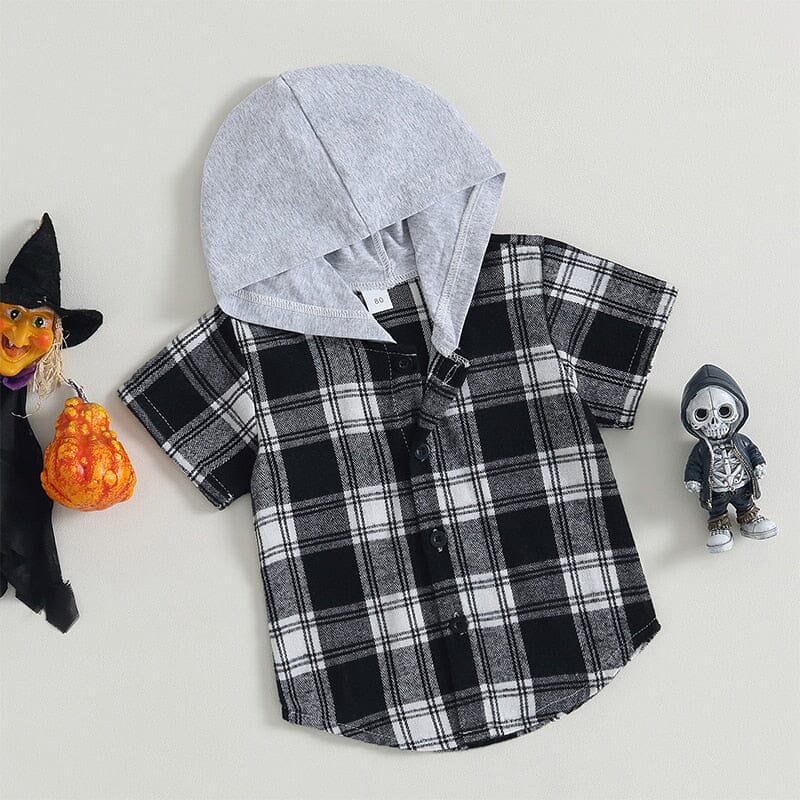 Camisa Infantil Masculina Xadrez halloween Loja Click Certo 