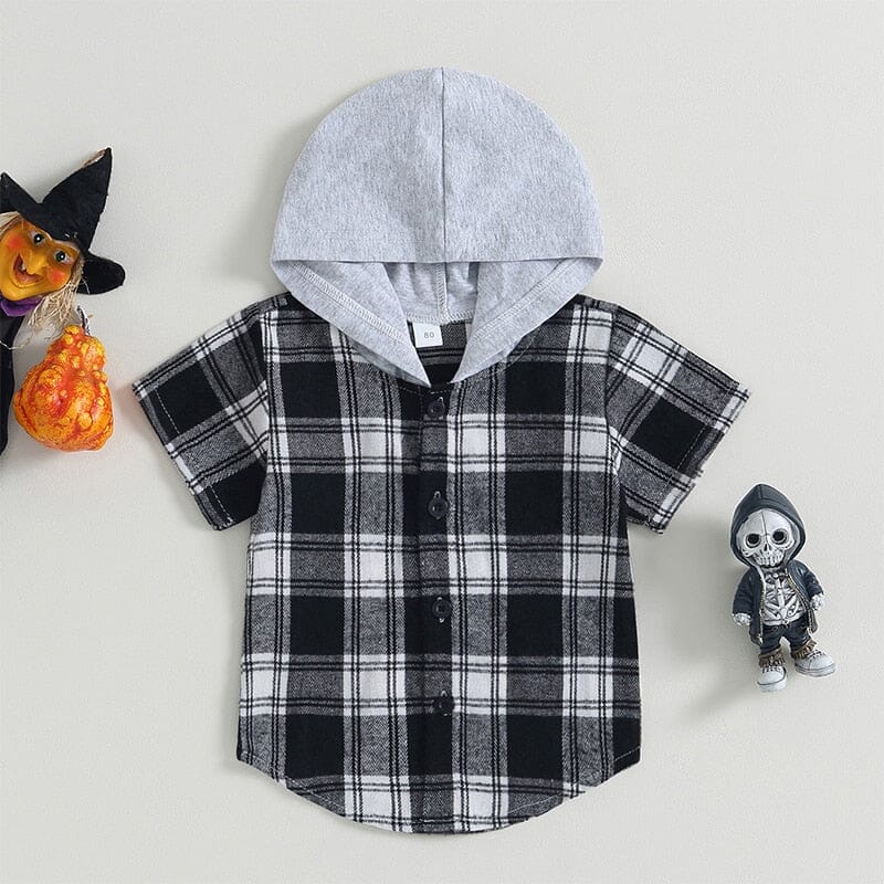 Camisa Infantil Masculina Xadrez halloween Loja Click Certo 