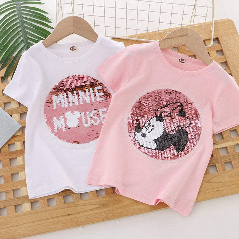 Camiseta Infantil Feminina T Shirt Minnie Loja Click Certo 