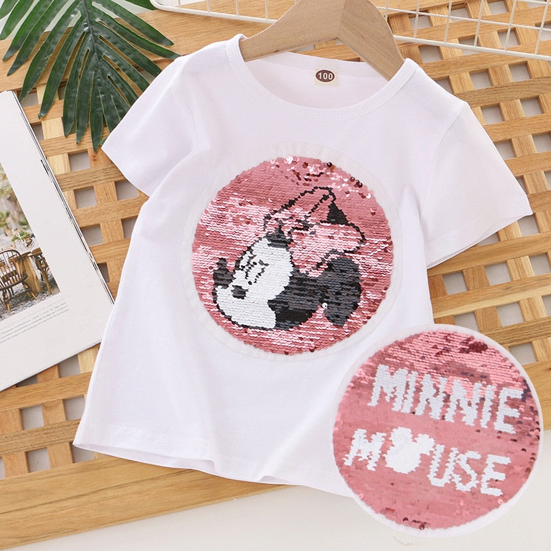 Camiseta Infantil Feminina T Shirt Minnie Loja Click Certo Branco 2-3 Anos 