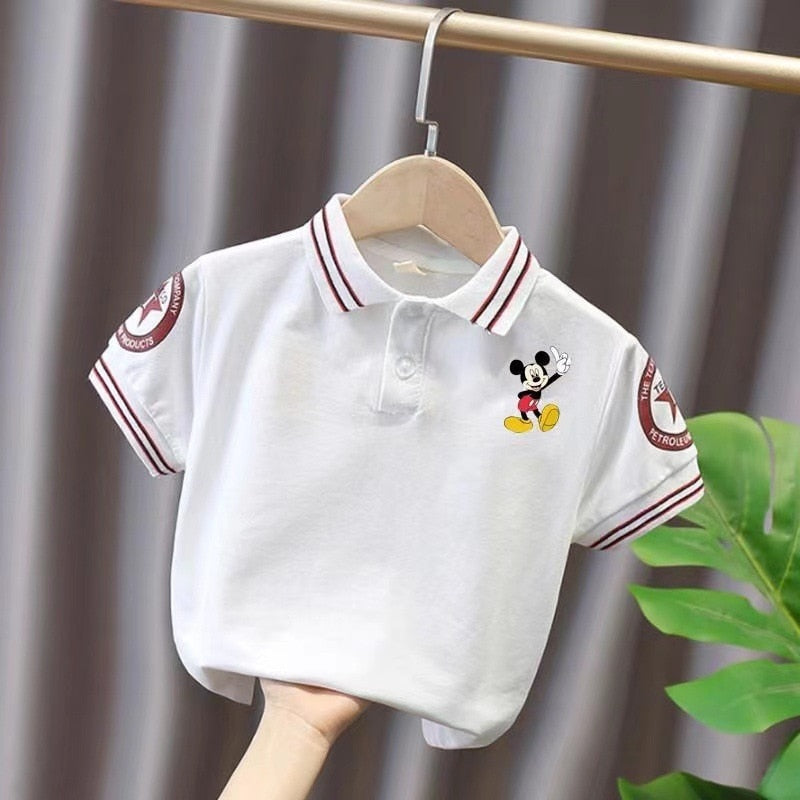 Camiseta Infantil Masculina Polo MK camisa Loja Click Certo Branco 12-24 Meses 