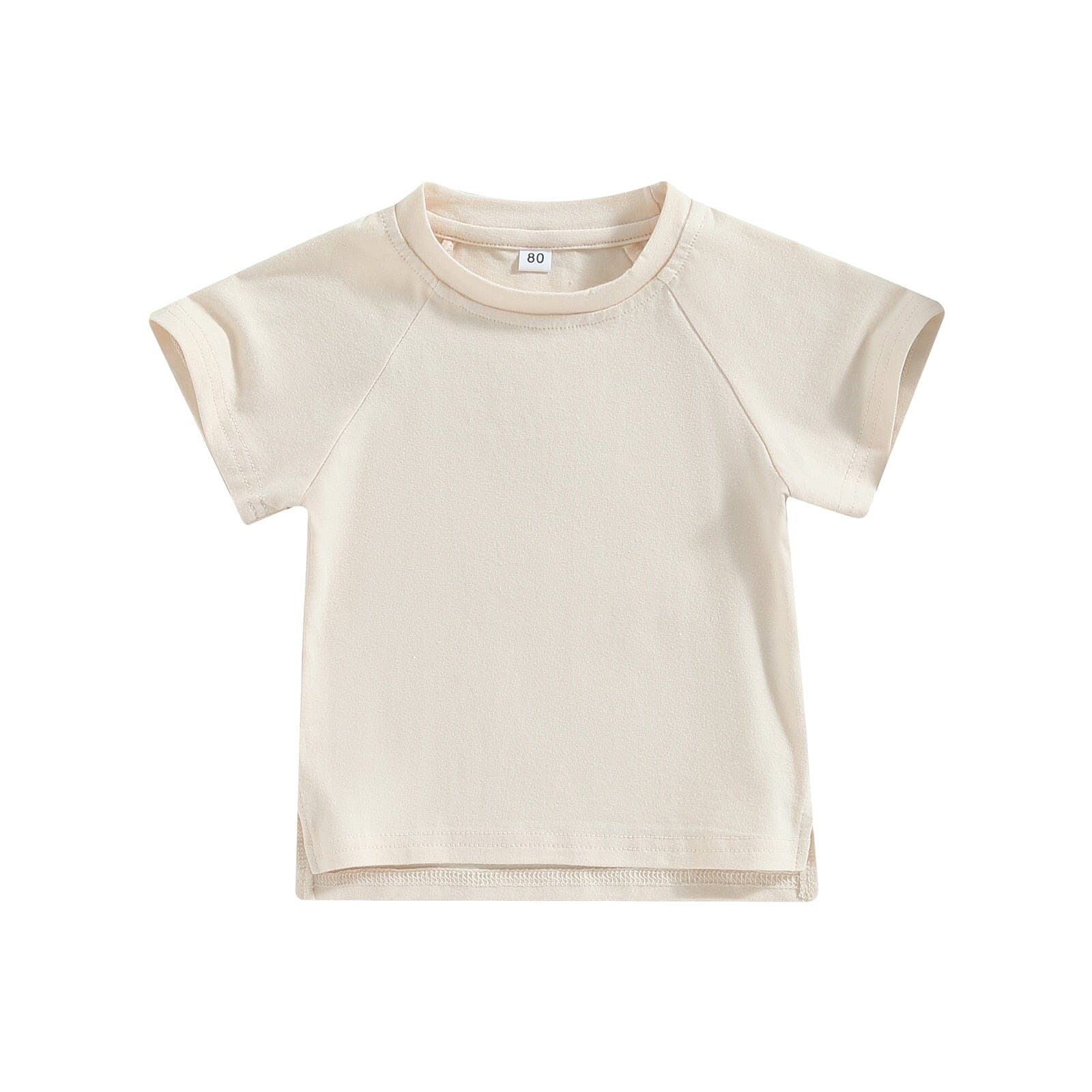 Camiseta Infantil Minimalista Loja Click Certo Bege 2-3 Anos 