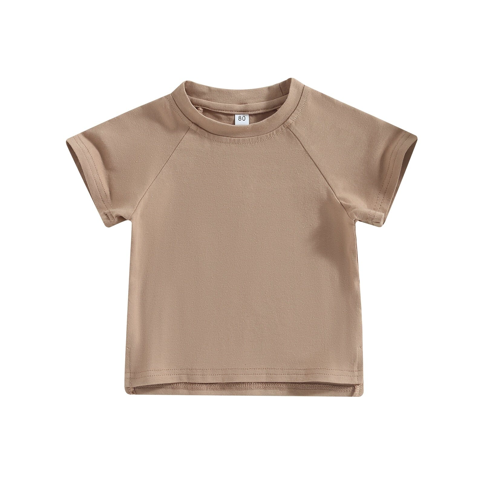 Camiseta Infantil Minimalista Loja Click Certo Cáqui 2-3 Anos 